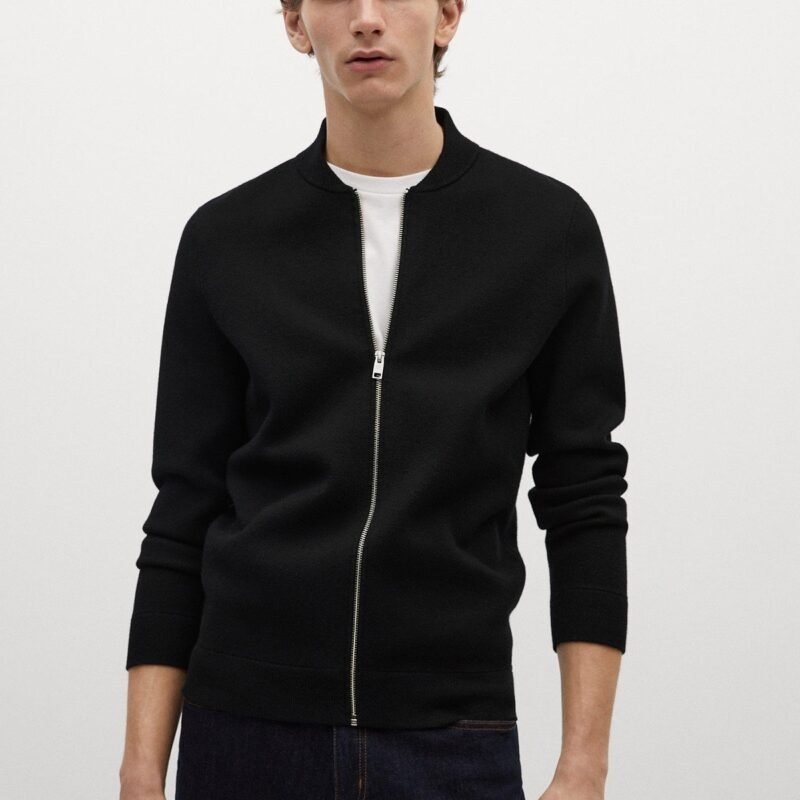 Mango Zipped High Collar