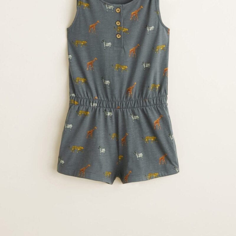 Mango Girl's Sleeveless Bow Jumpsuit-CR