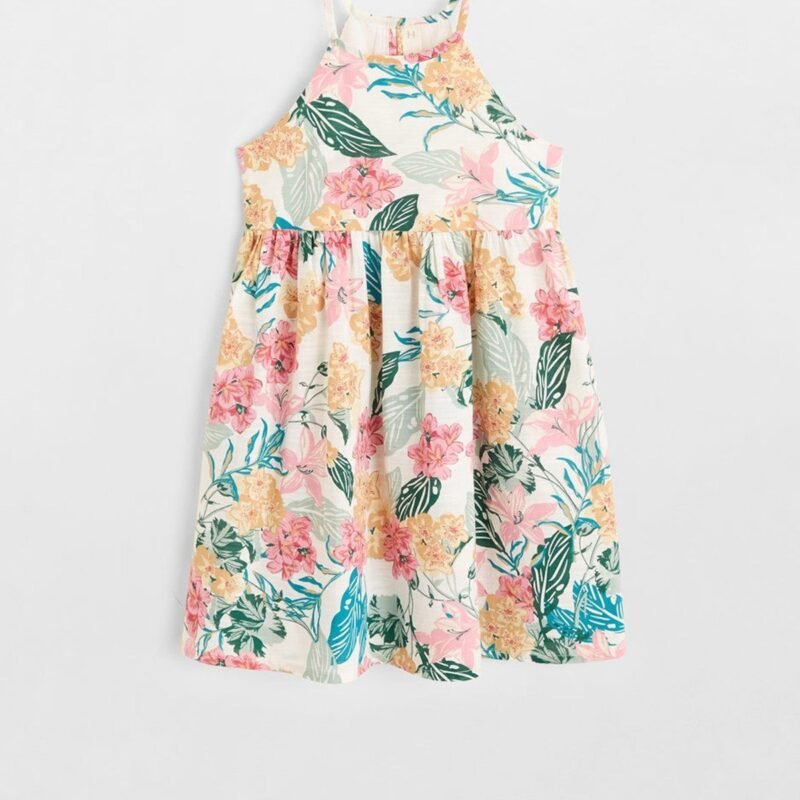Mango Flowers Cotton Dress
