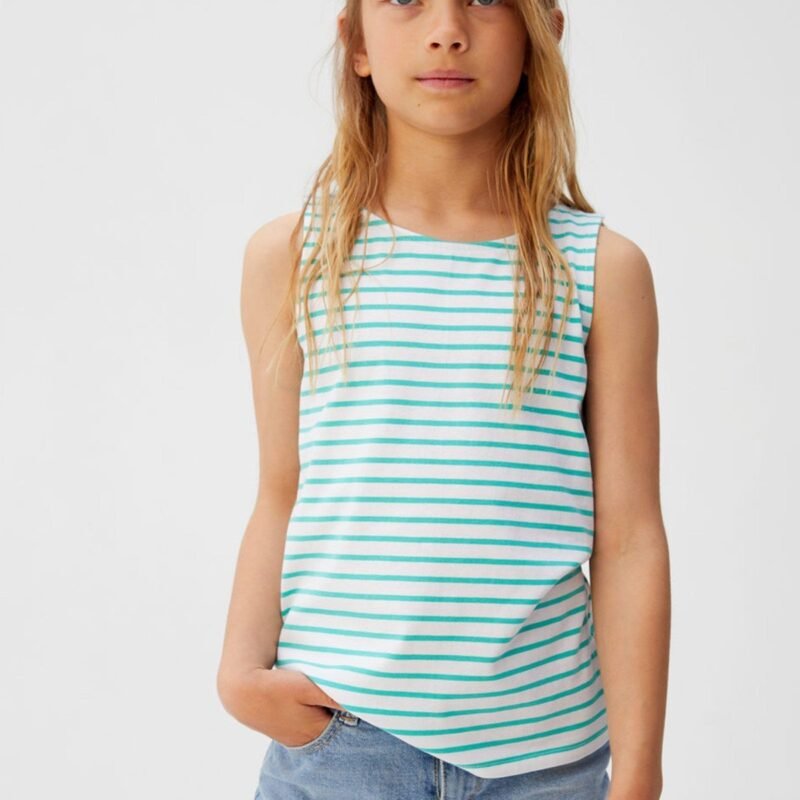Mango Striped Cotton Shirt